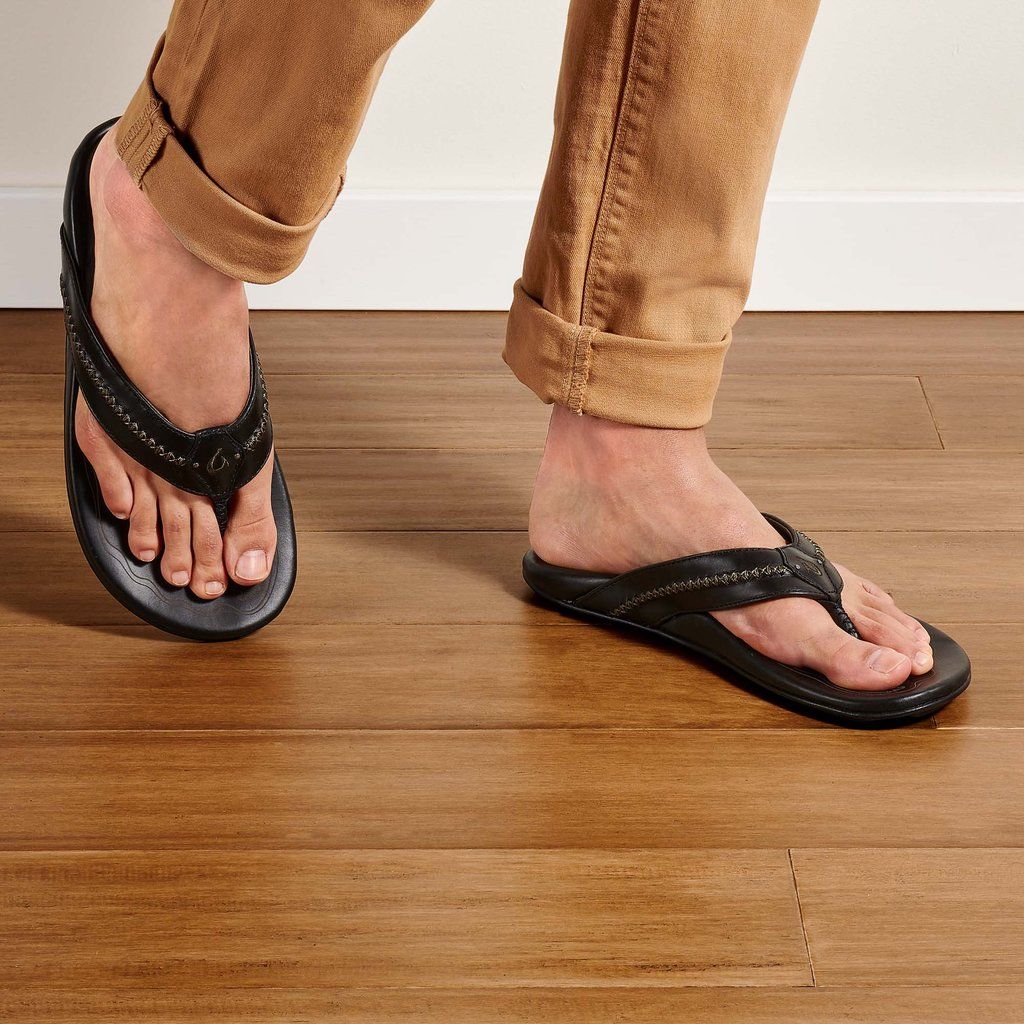 Sandalias Olukai Mea Ola - Chanclas Hombre Negros 20235-048